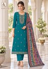 Nirzara By Alok Zam Dyed Embroidery Dress Material
